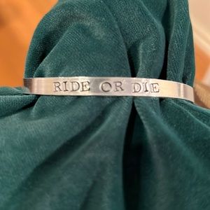 Stainless steel Ride or Die Bracelet